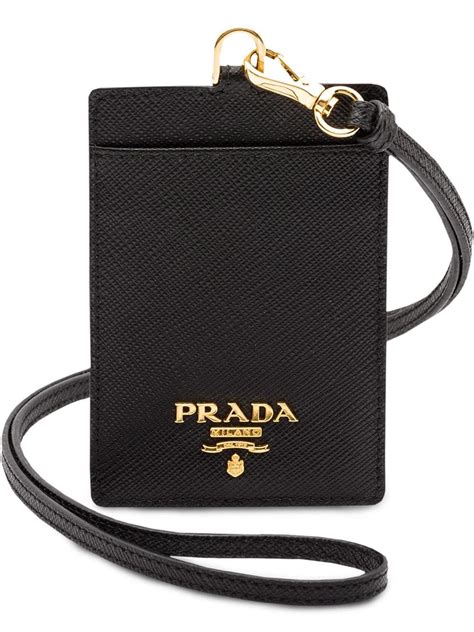 card holder lanyard prada|Prada Women's Card Holders .